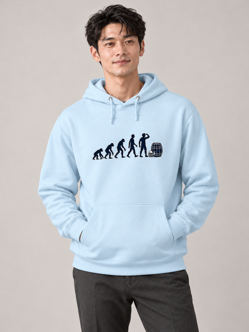 Vacant Society — Evolution Beer Barrel Hoodie