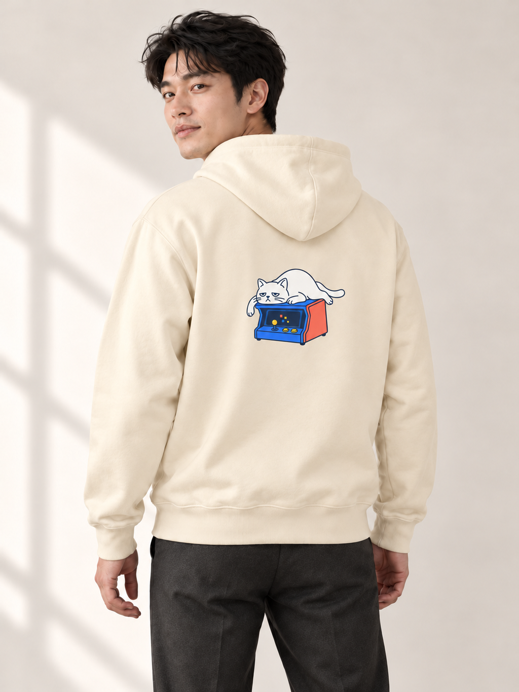 Vacant Society — Night Shift Cat Hoodie