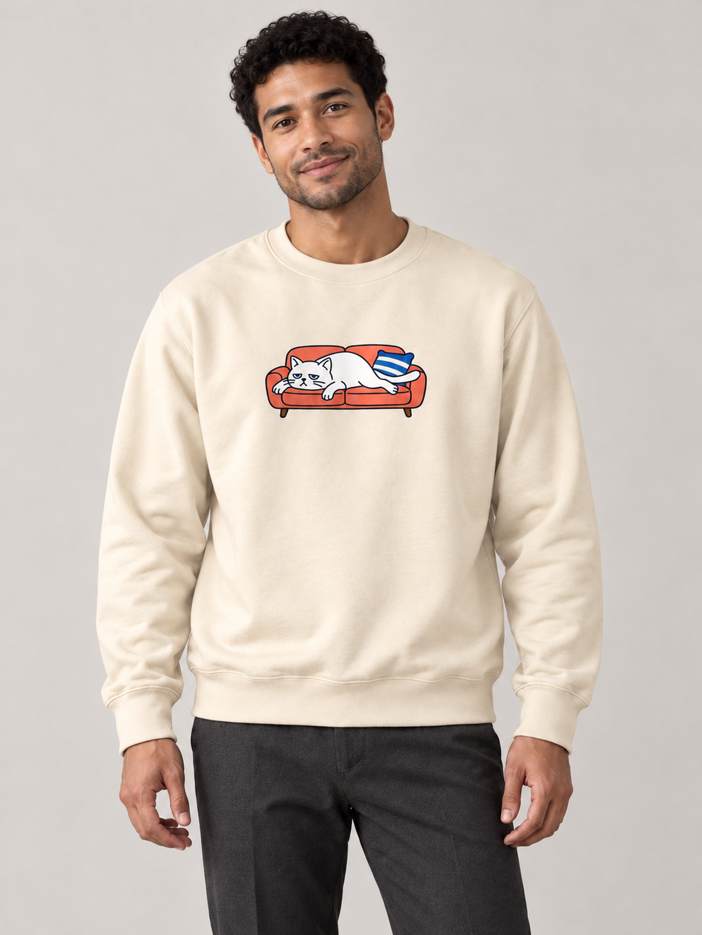 Vacant Society — Soft Spot Cat Crewneck