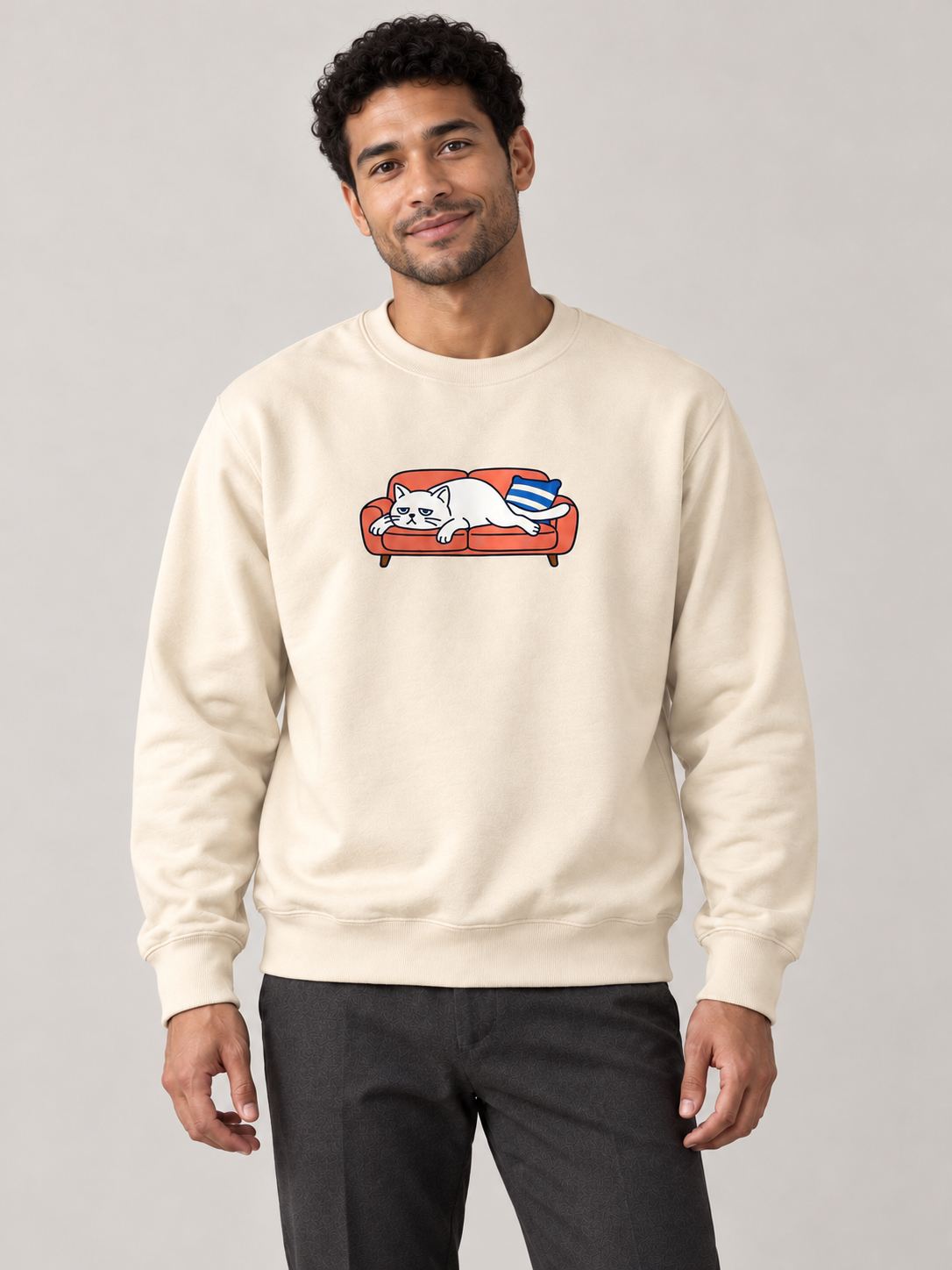 Vacant Society — Soft Spot Cat Crewneck