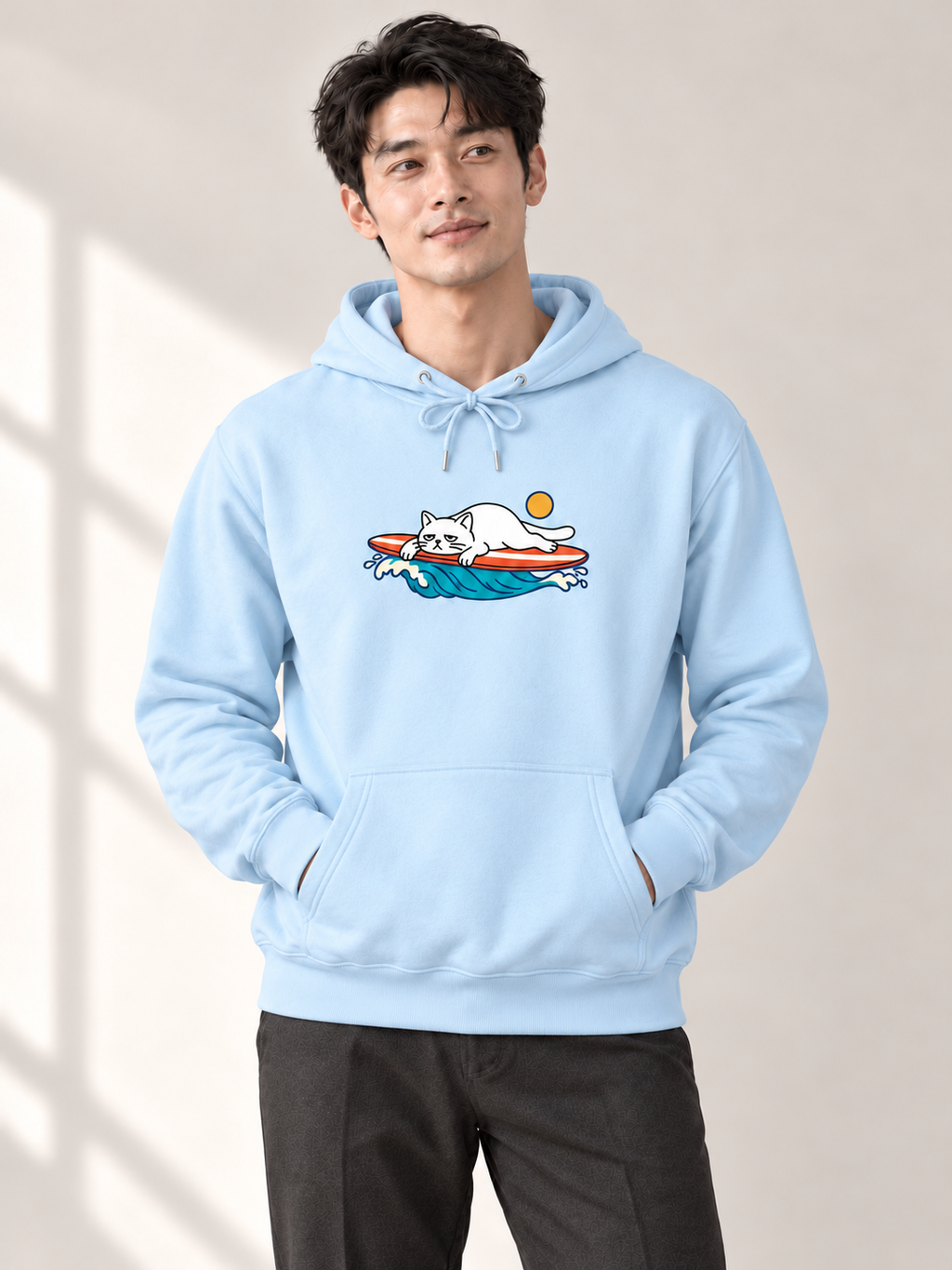 Vacant Society — Tide Out Cat Hoodie