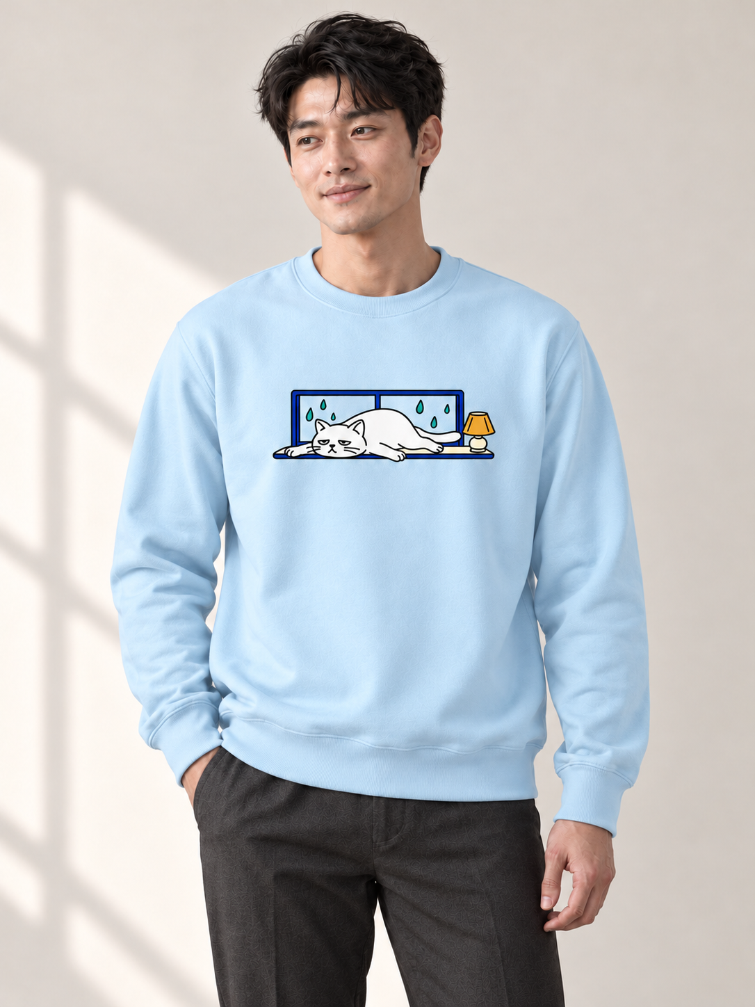Vacant Society — Window Seat Cat Crewneck